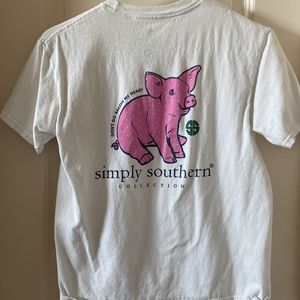 Simply southern white T shirt YM